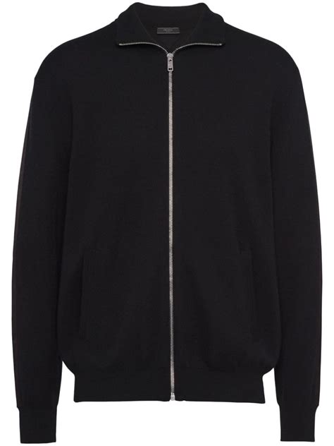 prada cashmere quarter zip|prada cashmere cardigan.